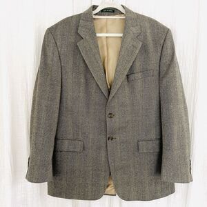 Lauren Ralph Lauren Gray 100% New Wool Satin Lined Blazer Sports Coat Size 40